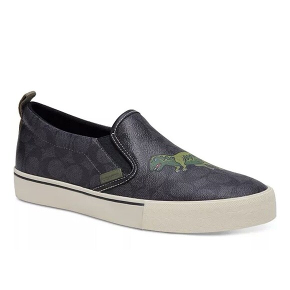 Coach Skate Slip On Sneaker In Signature Canvas With Rexy, Size 13 D - Picture 1 of 11